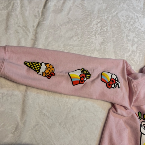 Hello Kitty Pink Japanese Fast food Hoodie - Picture 5 of 10